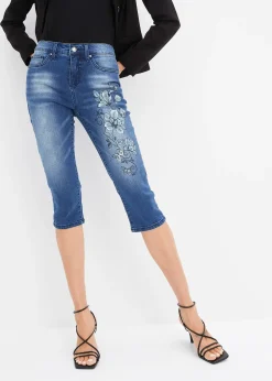 bonprix Jean corsaire avec imprimé papillon|Femme Jeans