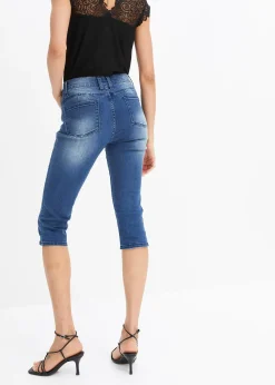 bonprix Jean corsaire avec imprimé papillon|Femme Jeans