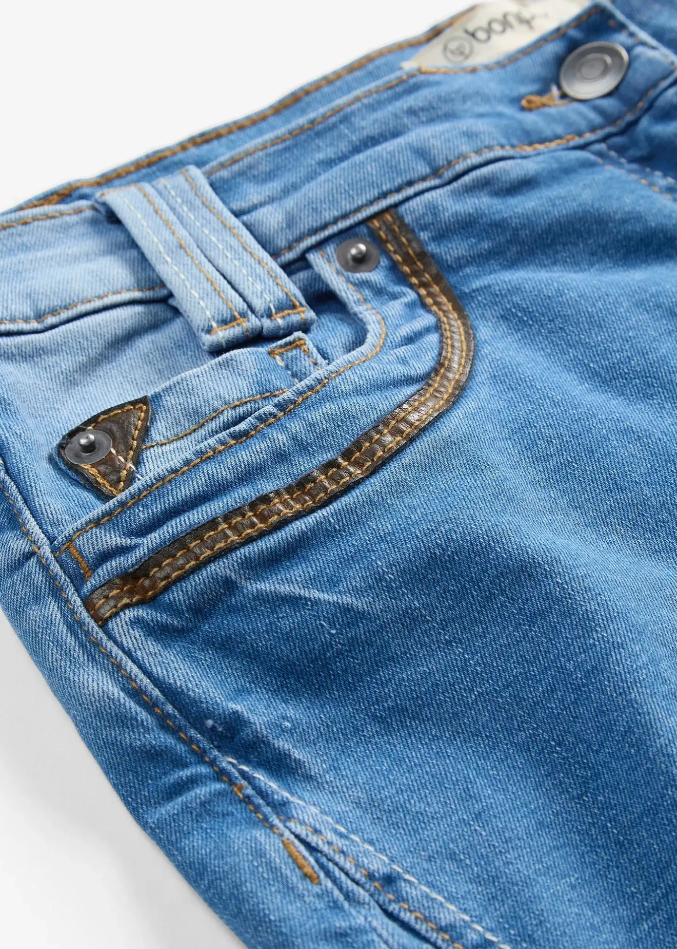 Femme bonprix Jeans|Jean corsaire slim, taille mi-haute