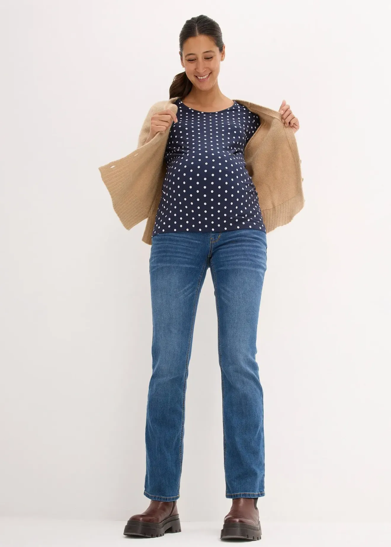 Femme bonprix Tailles Petite|Jean de grossesse, bootcut