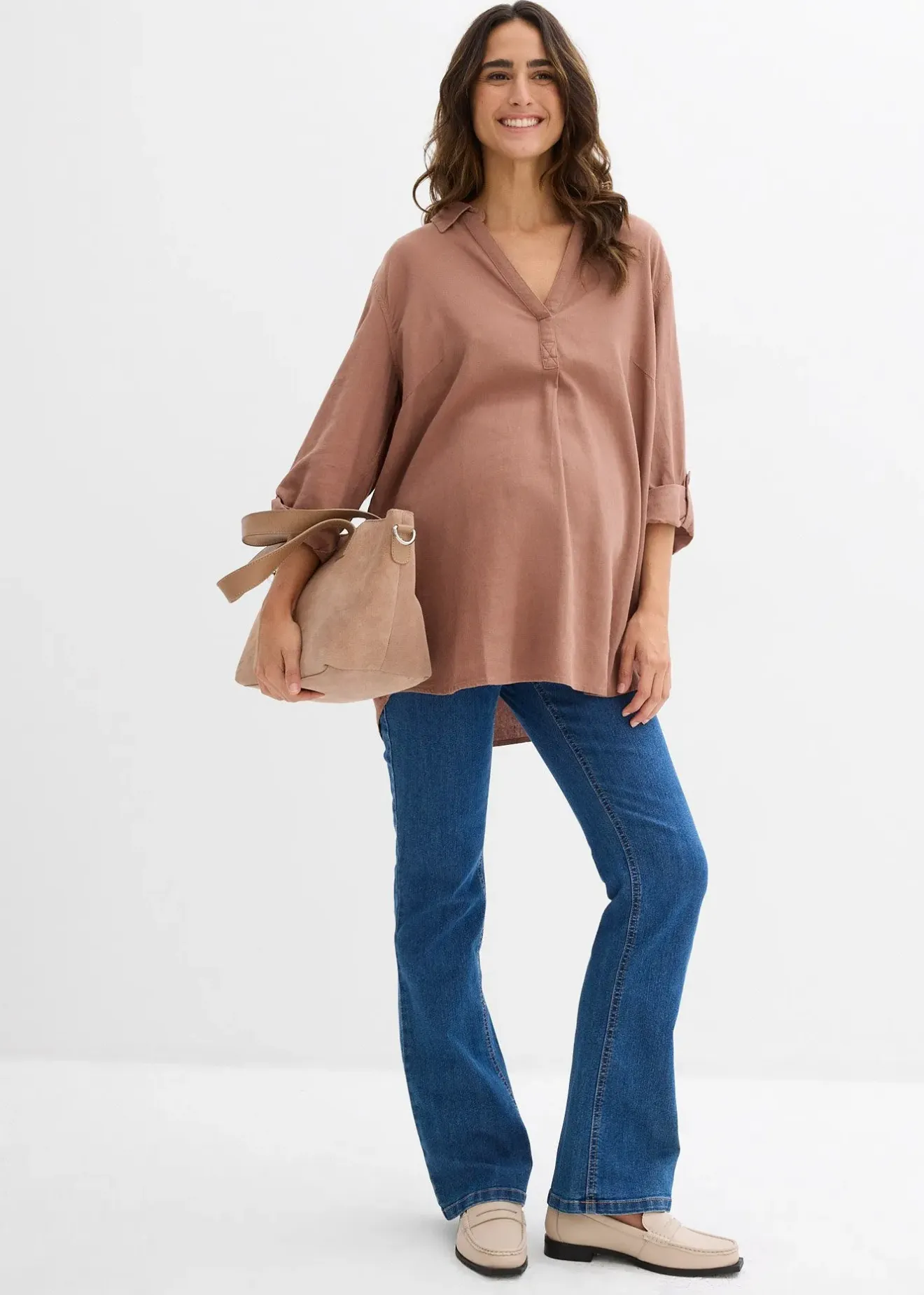 bonprix Jean de grossesse légèrement évasé|Femme Femme Enceinte