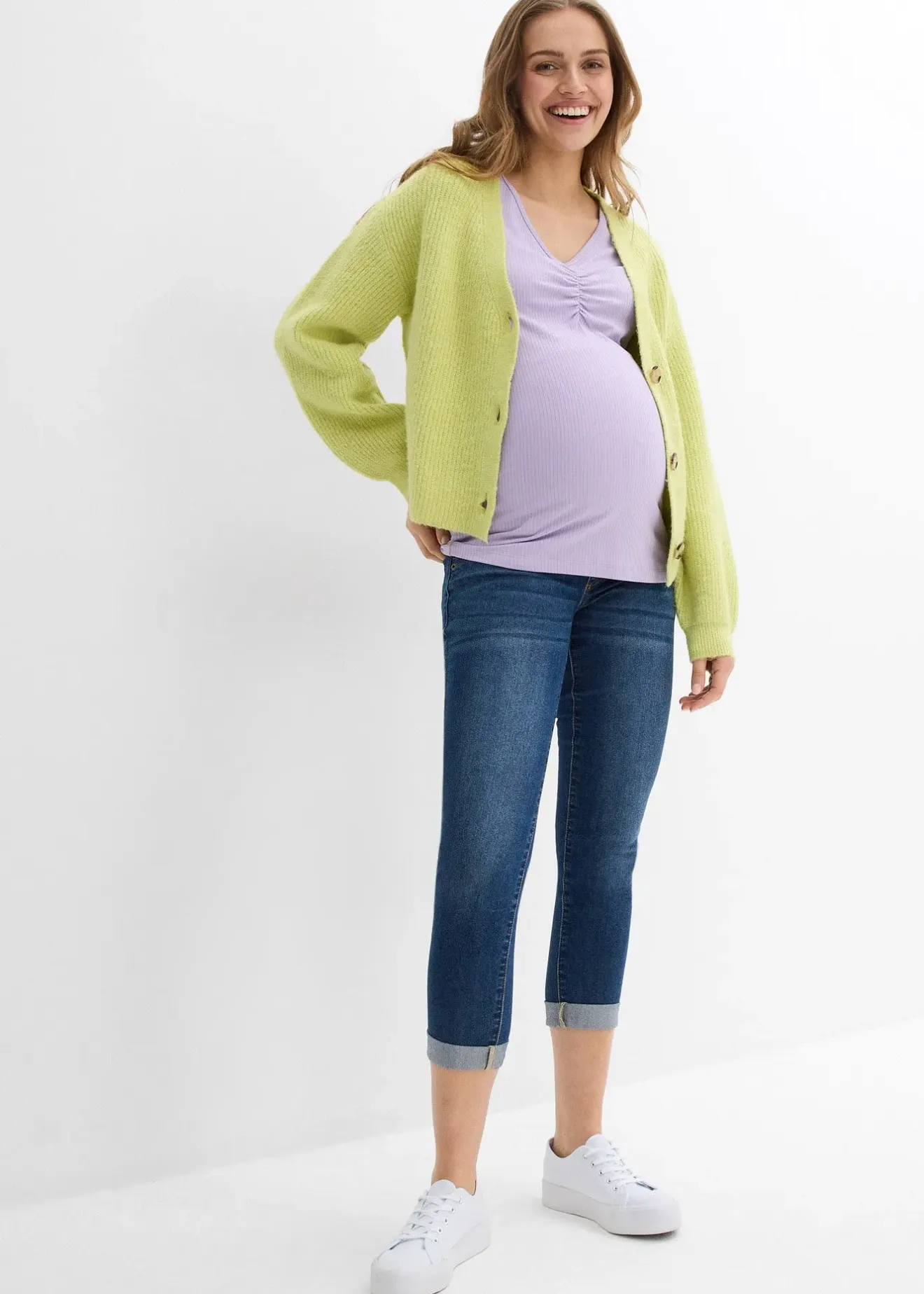 Femme bonprix Femme Enceinte|Jean de grossesse, longueur 7/8, slim