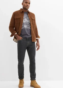 bonprix Jean droit classique, taille élastiquée|Homme Jeans