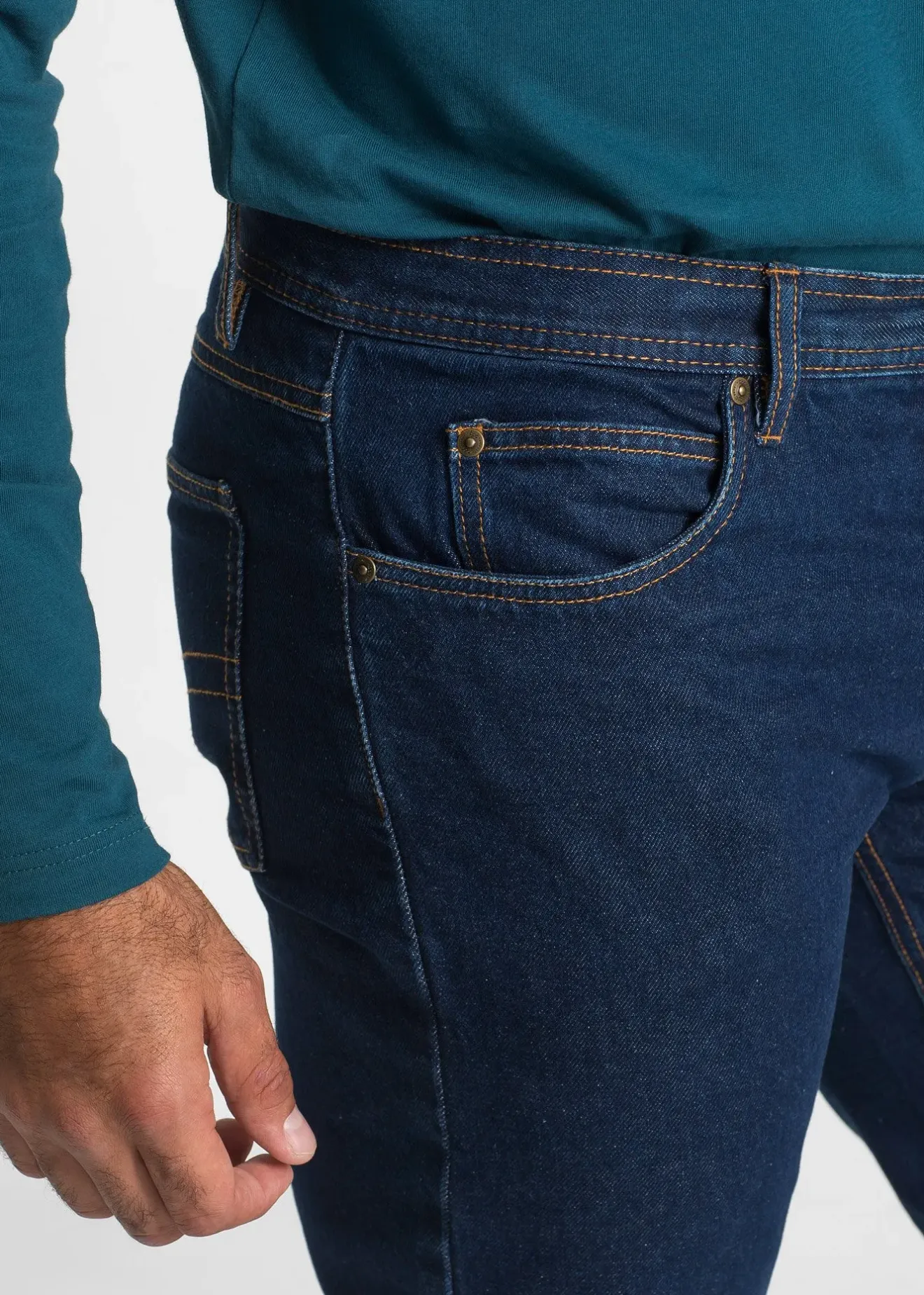 bonprix Jean droit, coupe classique, doublure chaude en flanelle|Homme Vêtements Thermiques|Vêtements De Plein Air