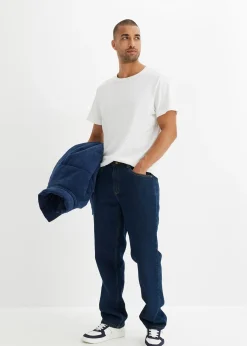bonprix Jean droit, coupe classique, doublure chaude en flanelle|Homme Vêtements Thermiques|Vêtements De Plein Air