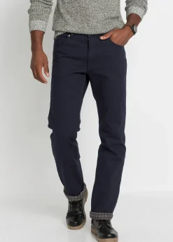 Homme bonprix Vêtements Thermiques|Vêtements De Plein Air|Jean droit, coupe classique, doublure chaude en flanelle