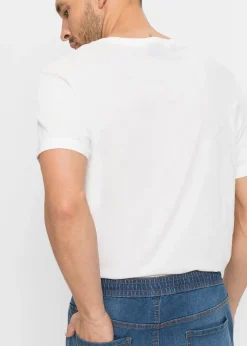 bonprix Jean droit et léger à taille élastiquée, regular|Homme Jeans