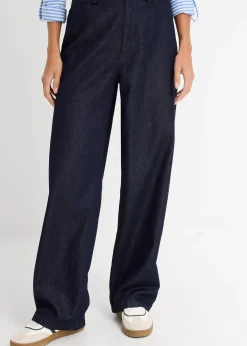 bonprix Jean droit et loose, taille haute|Femme Jeans|Tailles Petite