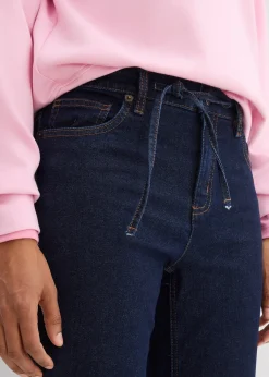 Femme bonprix Tailles Petite|Jeans|Jean droit et loose, taille mi-haute