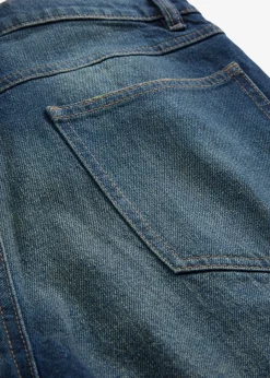 Femme bonprix Jeans|Jean droit et loose, taille haute, peu extensible