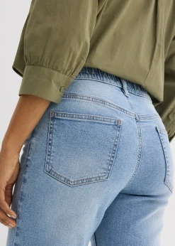 bonprix Jean droit et loose, taille mi-haute|Femme Jeans