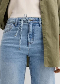 bonprix Jean droit et loose, taille mi-haute|Femme Jeans