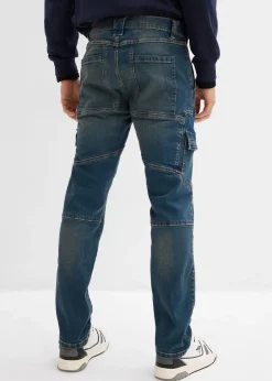 Homme bonprix Vêtements De Plein Air|Jeans|Jean droit extensible, poches cargo, regular