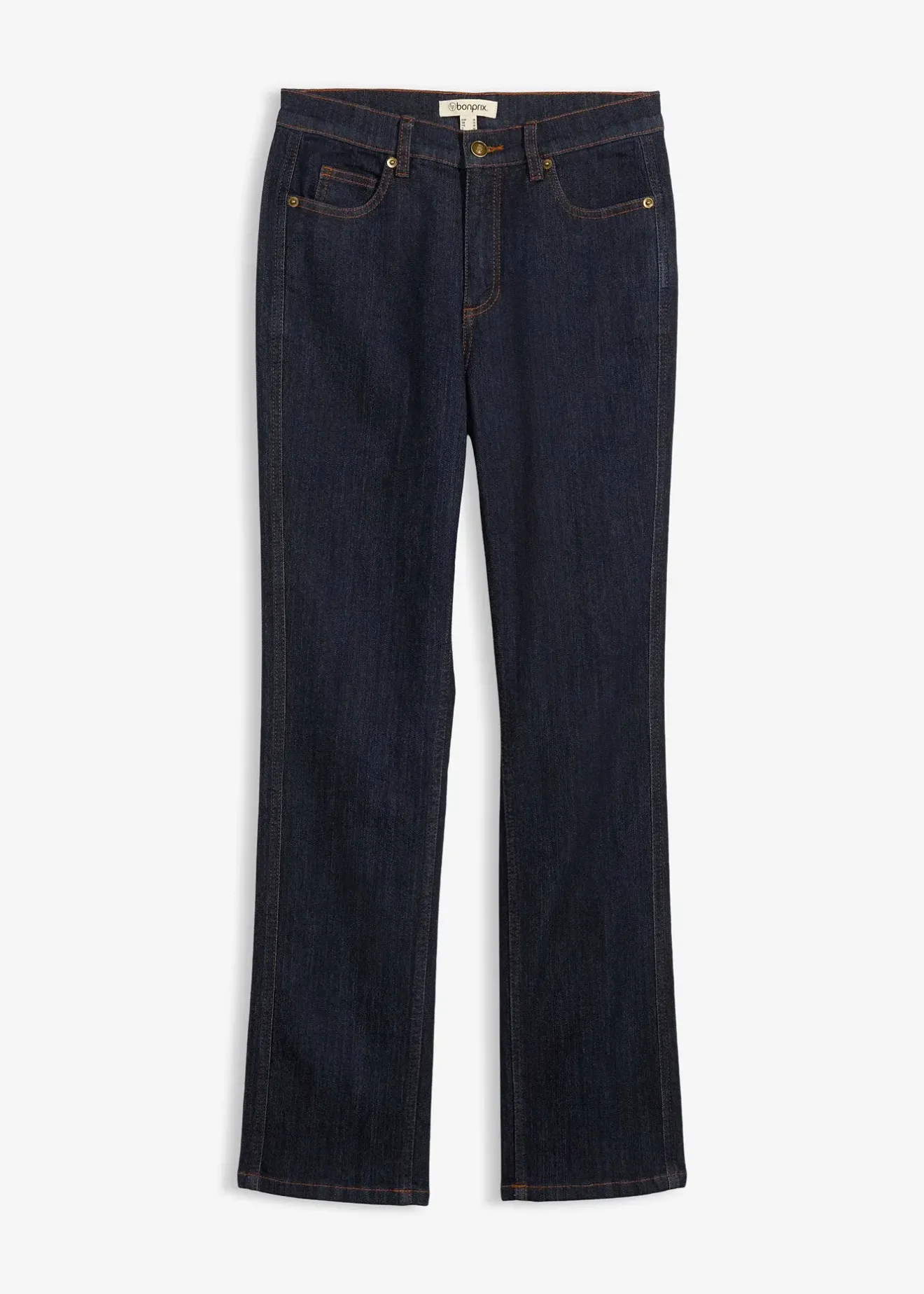 Femme bonprix Jeans|Jean droit taille haute