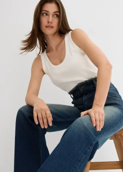 bonprix Jean droit, taille haute|Femme Jeans