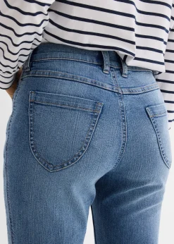 Femme bonprix Jeans|Jean droit taille haute