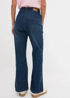 bonprix Jean droit taille haute, extensible|Femme Jeans