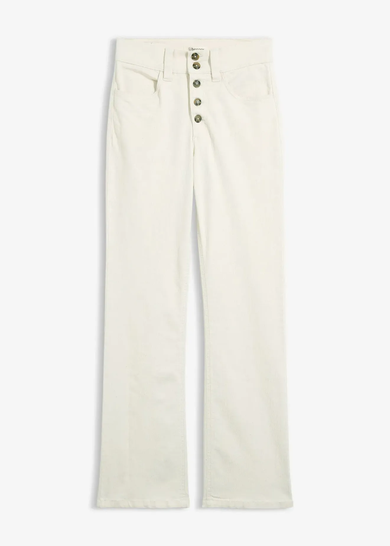 Femme bonprix Jeans|Jean droit taille haute, extensible