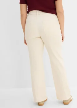 Femme bonprix Jeans|Jean droit taille haute, extensible