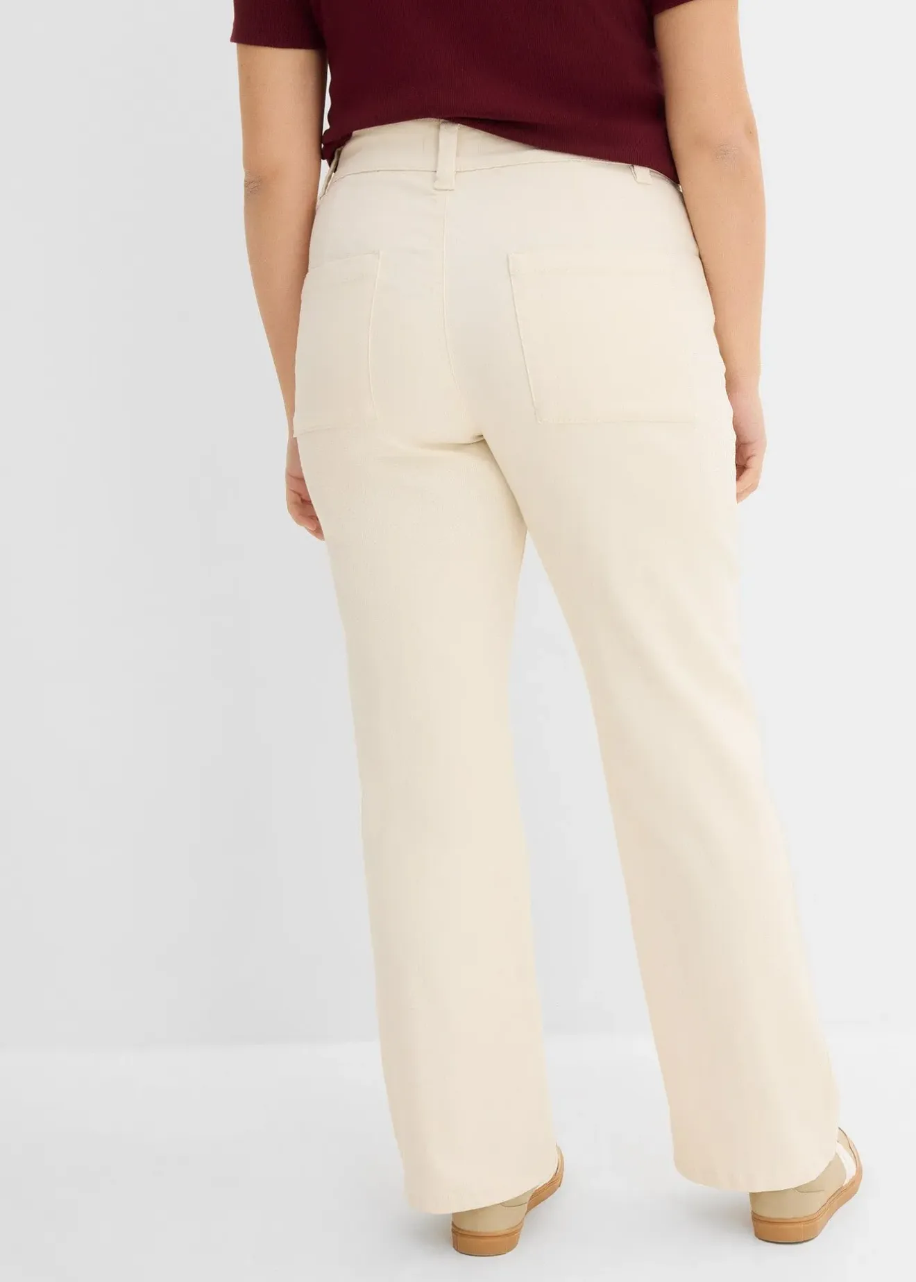 Femme bonprix Jeans|Jean droit taille haute, extensible