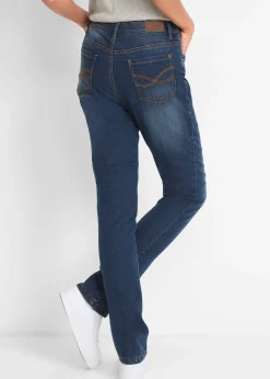 bonprix Jean droit taille haute, thermique|Femme Vêtements Thermiques|Jeans
