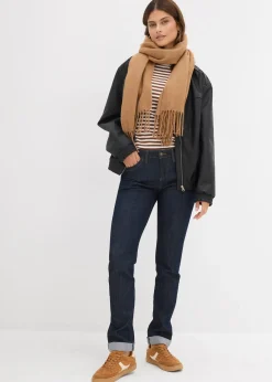 Femme bonprix Jeans|Tailles Petite|Jean droit taille mi-haute, extensible