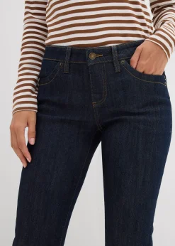 Femme bonprix Jeans|Tailles Petite|Jean droit taille mi-haute, extensible