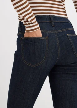 Femme bonprix Jeans|Tailles Petite|Jean droit taille mi-haute, extensible