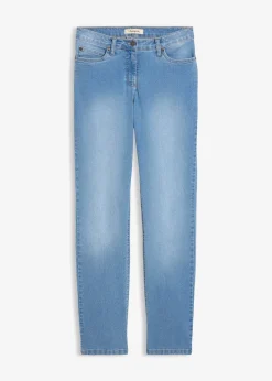 bonprix Jean droit taille mi-haute, extensible|Femme Tailles Petite