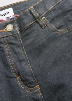 bonprix Jean droit taille mi-haute, extensible|Femme Jeans|Tailles Petite