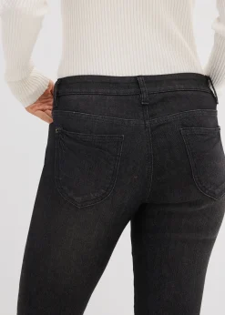 bonprix Jean droit taille mi-haute, extensible|Femme Jeans
