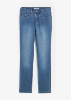 Femme bonprix Jeans|Tailles Petite|Jean droit taille mi-haute, extensible