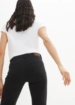 bonprix Jean droit taille mi-haute, extensible|Femme Jeans|Tailles Petite