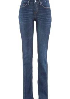 Femme bonprix Tailles Petite|Jeans|Jean droit taille mi-haute, extensible