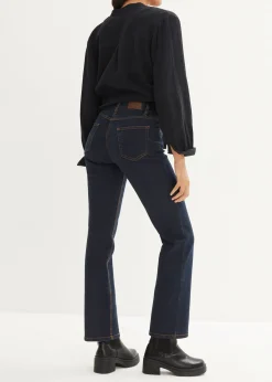 bonprix Jean droit taille mi-haute, extensible|Femme Tailles Petite