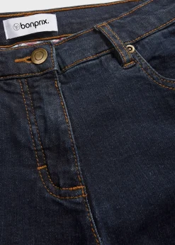 bonprix Jean droit taille mi-haute, extensible|Femme Tailles Petite