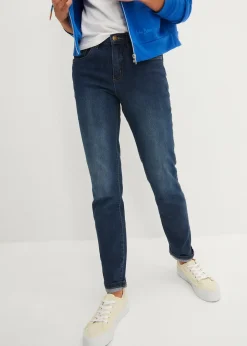 bonprix Jean droit taille mi-haute, extensible|Femme Tailles Petite