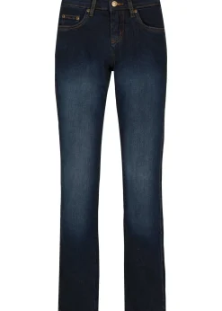 bonprix Jean droit taille mi-haute, extensible|Femme Tailles Petite