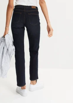 bonprix Jean droit taille mi-haute, extensible|Femme Tailles Petite
