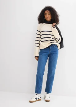 bonprix Jean droit, taille mi-haute, cropped|Femme Jeans