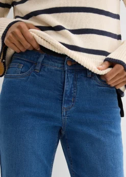 bonprix Jean droit, taille mi-haute, cropped|Femme Jeans