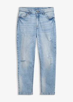Enfant bonprix Vêtements Enfant|Filles 9-16 Ans·Jeans|Jean droit taille mi-haute, raccourci