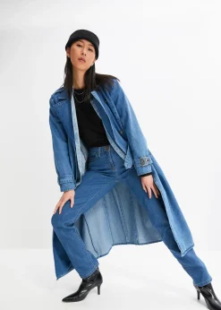 bonprix Jean droit taille mi-haute, extensible|Femme Jeans|Tailles Petite