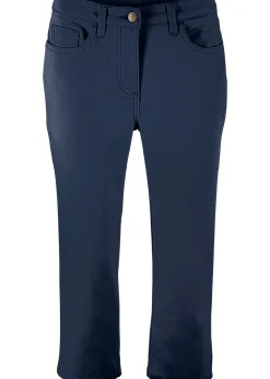Femme bonprix Pantalons|Jean droit, taille mi-haute et confortable