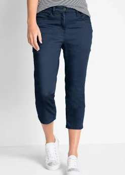 Femme bonprix Pantalons|Jean droit, taille mi-haute et confortable