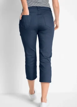 Femme bonprix Pantalons|Jean droit, taille mi-haute et confortable