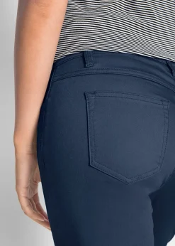 Femme bonprix Pantalons|Jean droit, taille mi-haute et confortable