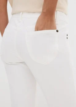 Femme bonprix Tailles Petite|Jean droit taille mi-haute, extensible