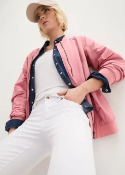 Femme bonprix Tailles Petite|Jean droit taille mi-haute, extensible