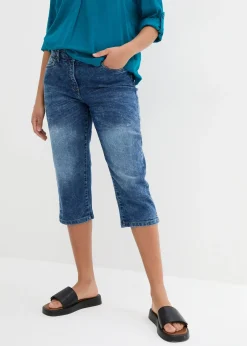 Femme bonprix Jeans|Jean droit, taille mi-haute, extensible